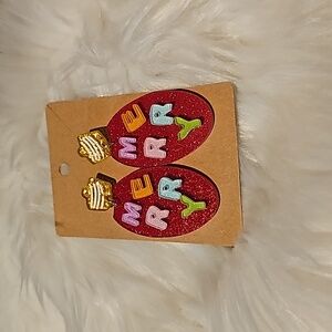 Red Acrylic Earrings